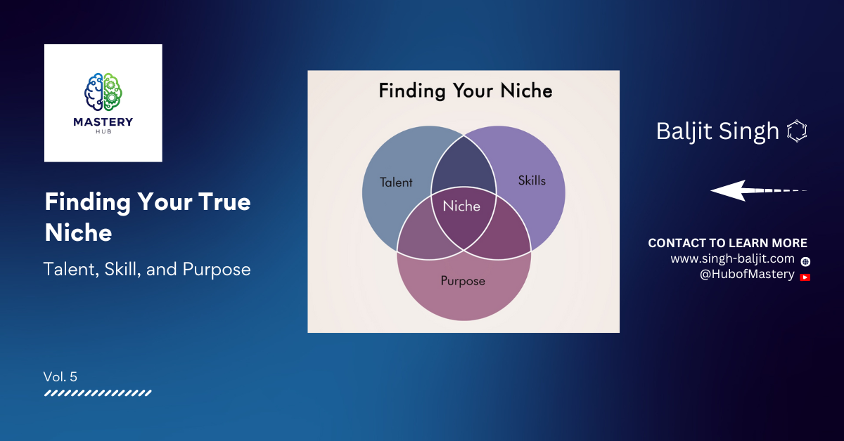 Finding Your True Niche: Talent, Skill, and Purpose